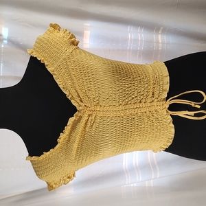 Crop top yellow